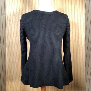 Unique Piece in the US Fitted Black 100% Cashmere Pullover M